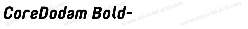 CoreDodam Bold字体转换